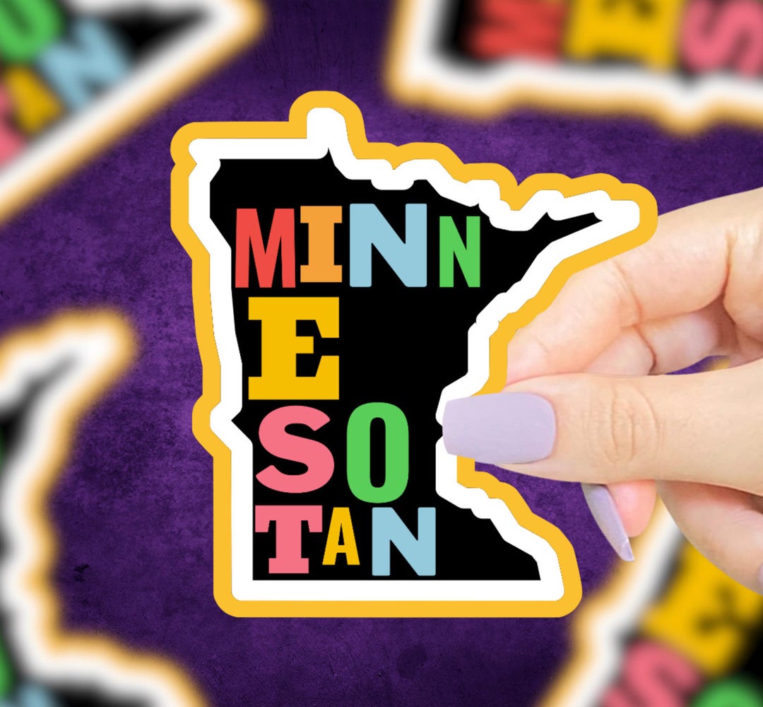 Mn State Fair Sticker Minnesota State Sticker, Colorful Sticker, MN Sticker, Minnesota Decal ...
