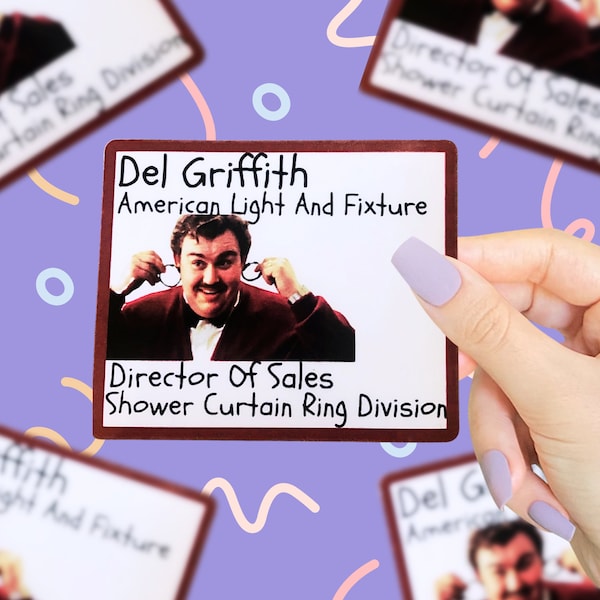 Del Griffith Business Card Sticker, John Candy, 80s Nostalgia, 80s Movie Quotes, Retro Stickers, Funny Saying Stickers, Nostalgic Stickers