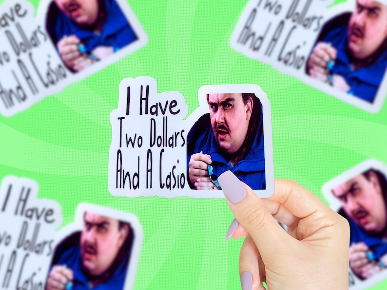 John Candy Casio Sticker, Planes Trains And Automobiles, Del Griffith, Funny Gift, Small Gift, 80s Movie Sticker, Funny Sticker image 1