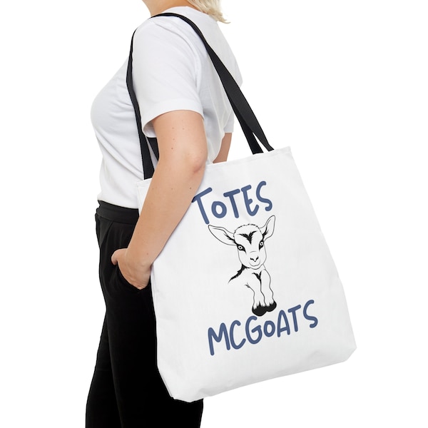 Totes Mcgoats Tote Bag, Funny Tote Bag, Farmers Market Tote Bag, Grocery Tote Bag, Cute Tote Bag, Goat Tote Bag, Funny Grocery Bag