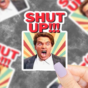 Kindergarten Cop Sticker, Funny 90s Stickers, Funny Stickers, Funny Movie Quote Stickers, 90s Stickers, Retro Stickers, 90s Nostalgia