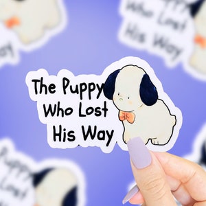 Sticker The Puppy Who Lost His Way, Billy Madison, filmcitaatstickers, grappige stickers, stickers jaren 90, nostalgie jaren 90, herkenbare stickers