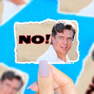 Pegatina de Shooter McGavin, pegatinas divertidas, pegatinas de los 90, pegatinas con frases de películas, nostalgia de los 90, pequeños regalos divertidos, pegatina de Happy Gilmore