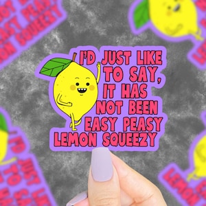 Sticker souple citron facile à comprendre, Sticker drôle, Sticker sarcastique, Sticker dicton drôle, Humour noir, Sticker jeu de mots, Stickers rigolos, Citrons