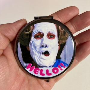 Mrs Doubtfire Pocket Mirror, Compact Mirror, Purse Mirror, Travel Essentials, Funny Gifts, Cute Mirror, 90s Nostlagia Gift, Funny