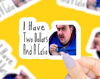 Pegatina de John Candy Casio, aviones, trenes y automóviles, Del Griffith, regalo divertido, regalo pequeño, pegatina de película de los 80, pegatina divertida