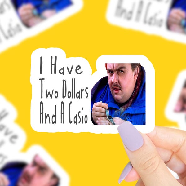 John Candy Casio Sticker, Planes Trains And Automobiles, Del Griffith, Funny Gift, Small Gift, 80s Movie Sticker, Funny Sticker