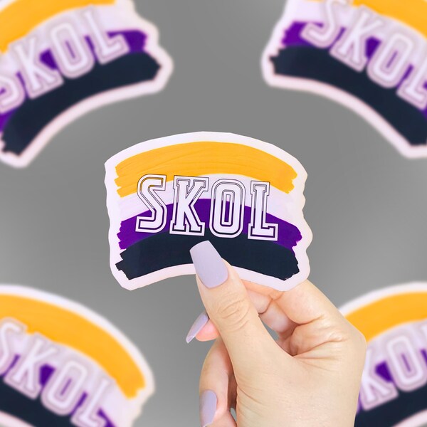 SKOL Sticker, Minnesota Football, Mn Vikings, Minnesota Sticker, Football Sticker, Fathers Day Gifts, Small Gift, Game Day, Midwest Stickers