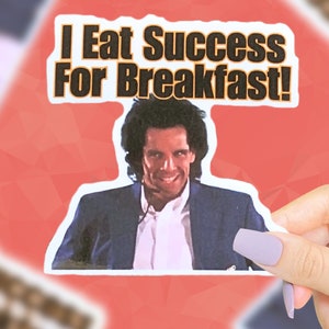 Success For Breakfast Sticker, Tony Perkis Sticker, Heavyweights Sticker, Funny Stickers, 90s Stickers, 90s Movie Quote Sticker, Funny Decal