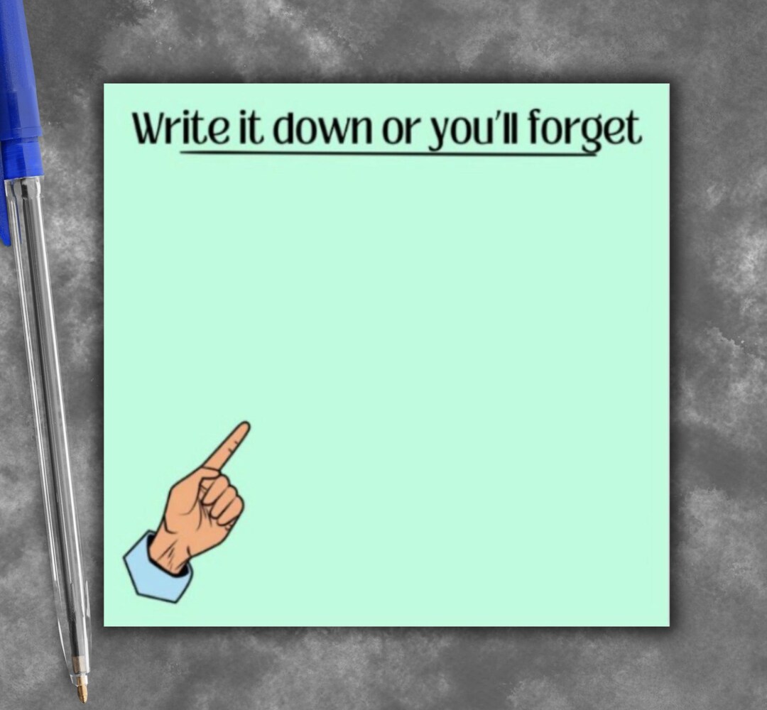 Fun Ramdon Notes Daily Reminder Sticky Note, Funny Sticky Notes, Funny Post Its, Funny ...
