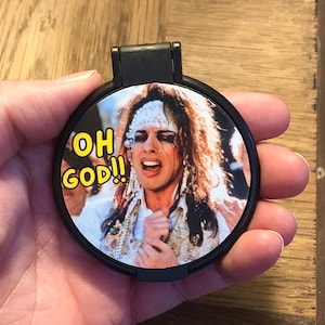 Funny Pocket Mirror, Compact Mirror, Purse Mirror, Travel Essentials, Funny Gifts, Cute Mirror, 90s Nostalgia, 90s Stickers, Edward Scissor