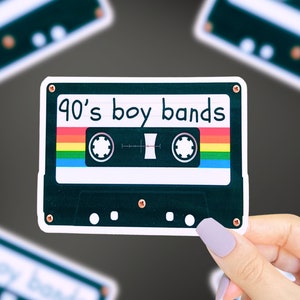 90s Boy Bands Sticker, 90s Stickers, 90s Nostalgia, 90s Girl, Cute Stickers, Retro Stickers, Music Stickers, Laptop Stickers, 80s Stickers