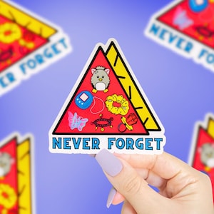 Never Forget Sticker, 90s Girl Sticker, Retro Stickers, Vintage Stickers, Retro Style, Vintage Style, 90s Nostalgia, Cute Stickers
