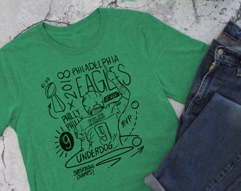 Nick Foles Super Bowl Champion Tee, Philadelphia Eagles Football Shirt