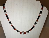 Carnelian and Jasper Beaded Necklace