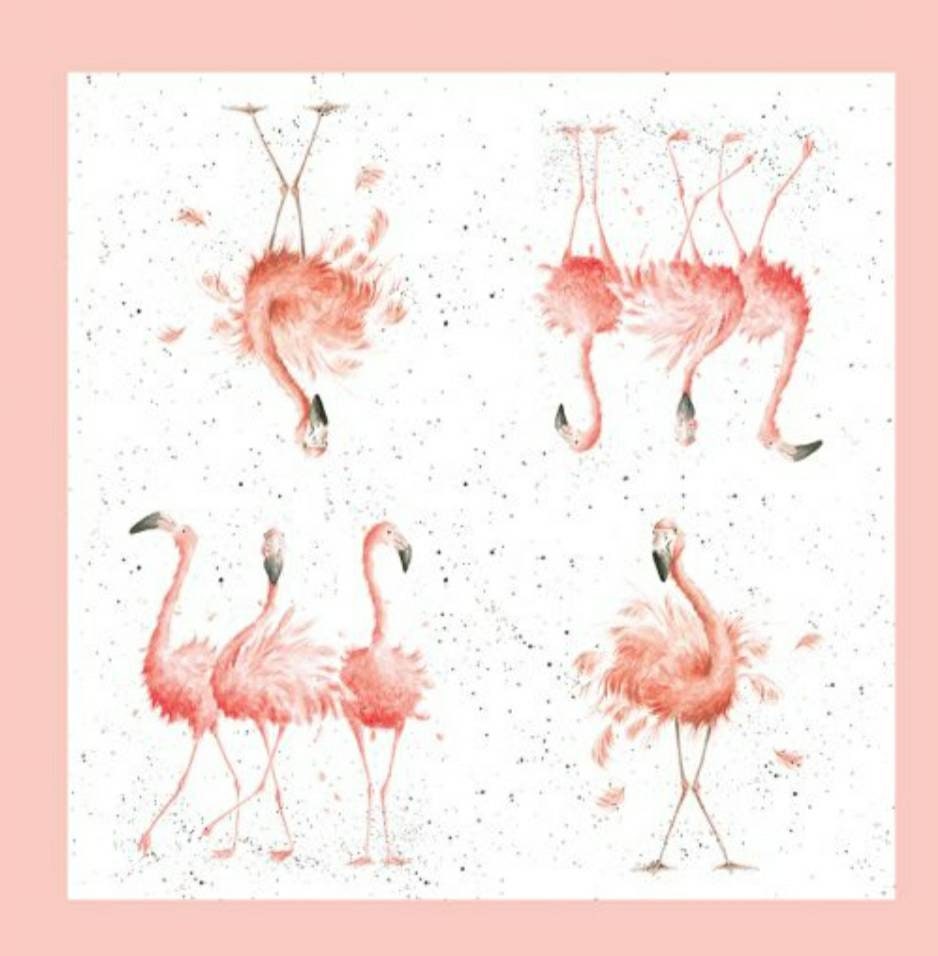Wrendale 2x Flamingo Lunch Paper Napkins Decoupage Craft Etsy
