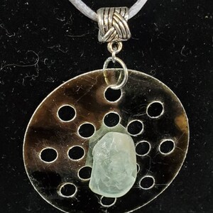 Mica 'n Aquamarine pendants two styles to choose from, similar to photos. image 1