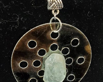 Mica 'n Aquamarine pendants - two styles to choose from, similar to photos.