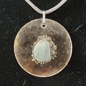 Mica 'n Aquamarine pendants two styles to choose from, similar to photos. image 9
