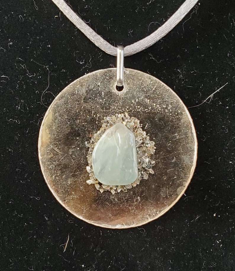 Mica 'n Aquamarine pendants two styles to choose from, similar to photos. image 9