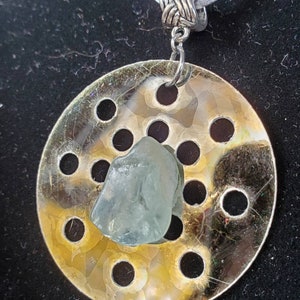 Mica 'n Aquamarine pendants two styles to choose from, similar to photos. image 3