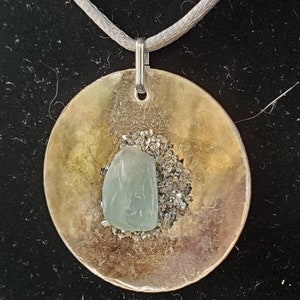 Mica 'n Aquamarine pendants two styles to choose from, similar to photos. image 6