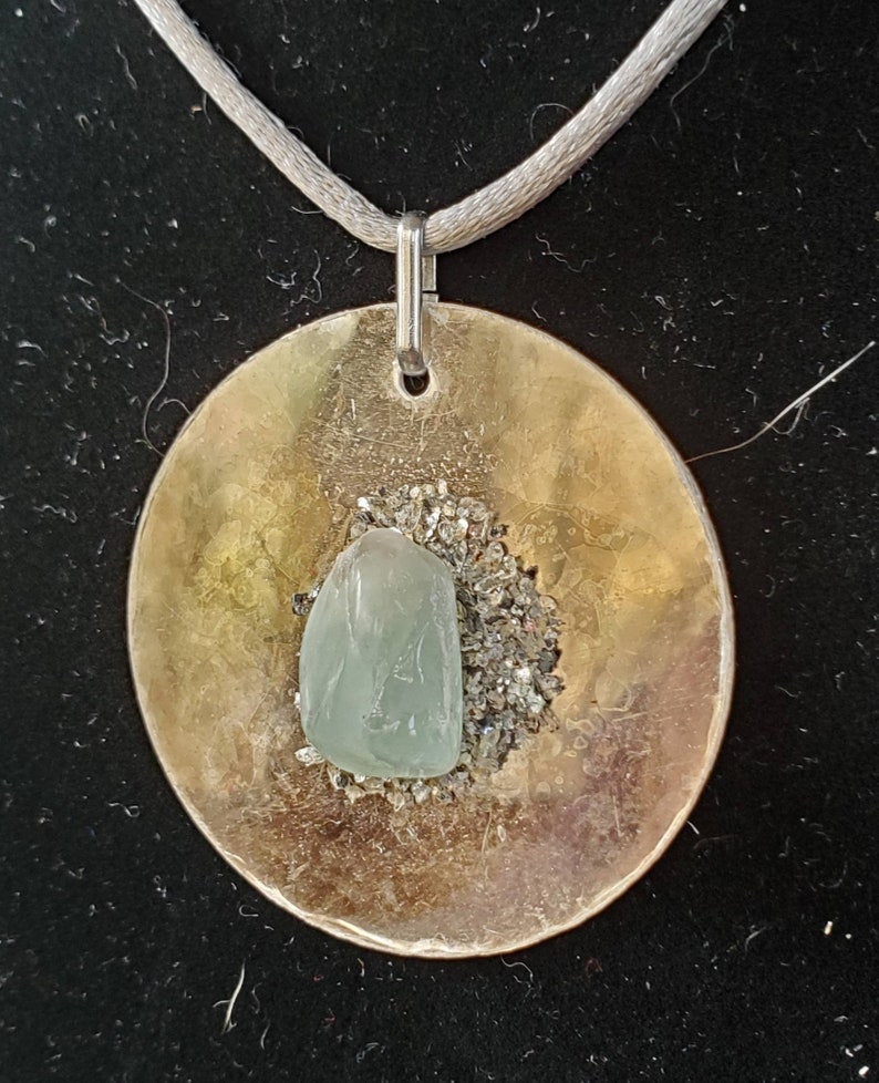 Mica 'n Aquamarine pendants two styles to choose from, similar to photos. image 6