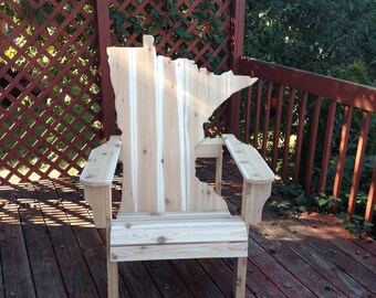 Ohio Adirondack Chair Handmade Wood Furniture Rustic Cedar ...