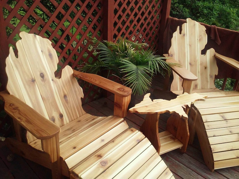 Wood Table Handcrafted Michigan Upper Peninsula Cedar End Etsy