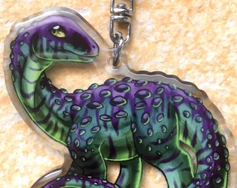 Saltasaurus Brontodon Apatosaurus Double-Sided Acrylic Keychain