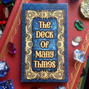 The Deck of Many Things Dungeons and Dragons DnD D&D Tarot Cards Gift for Dungeon Master