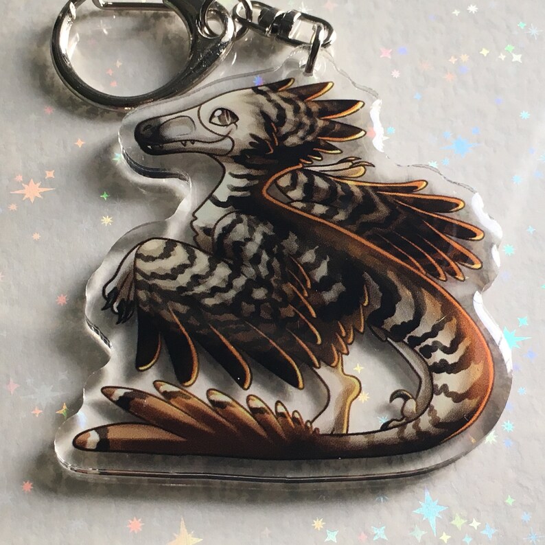 Feathered Velociraptor Dinosaur Raptor Double-Sided Acrylic | Etsy