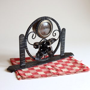 HAPPY AUTUMN SALE - Antique French  forged Iron Mantel Clock-20s
