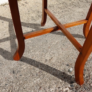 French Vintage wooden octagonal Console-wooden End Table-Side Table-Plant Stand-40s zdjęcie 8