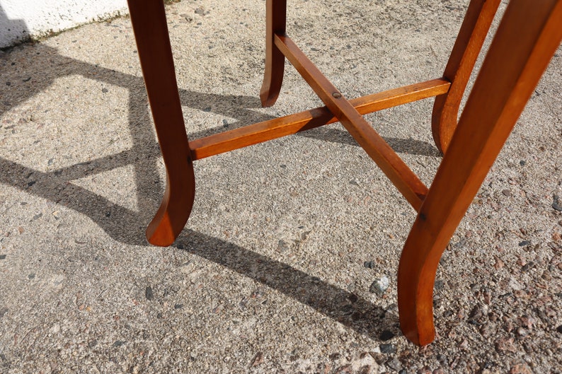 French Vintage wooden octagonal Console-wooden End Table-Side Table-Plant Stand-40s zdjęcie 8