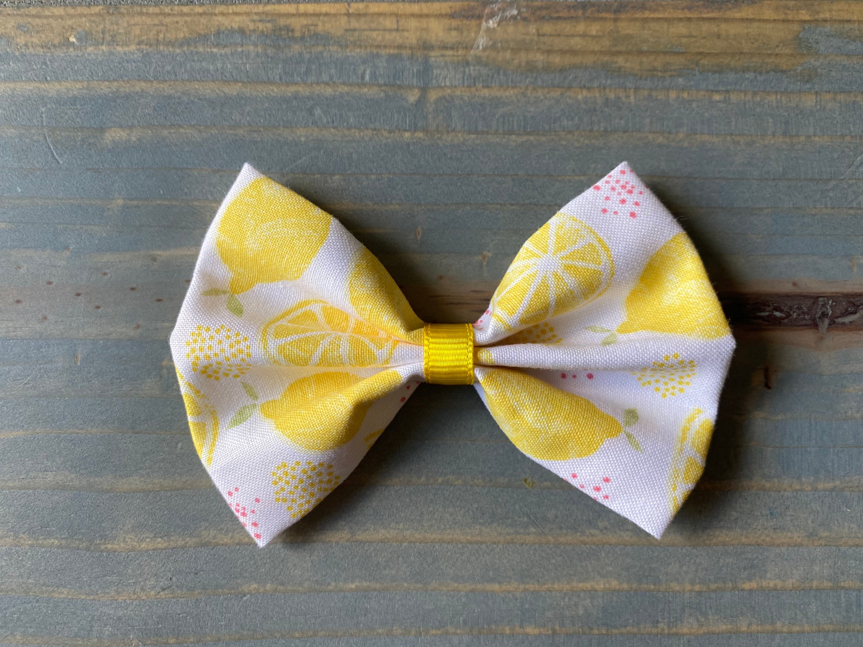 Lemon bow lemon hair bow girls hair bow baby headband Etsy