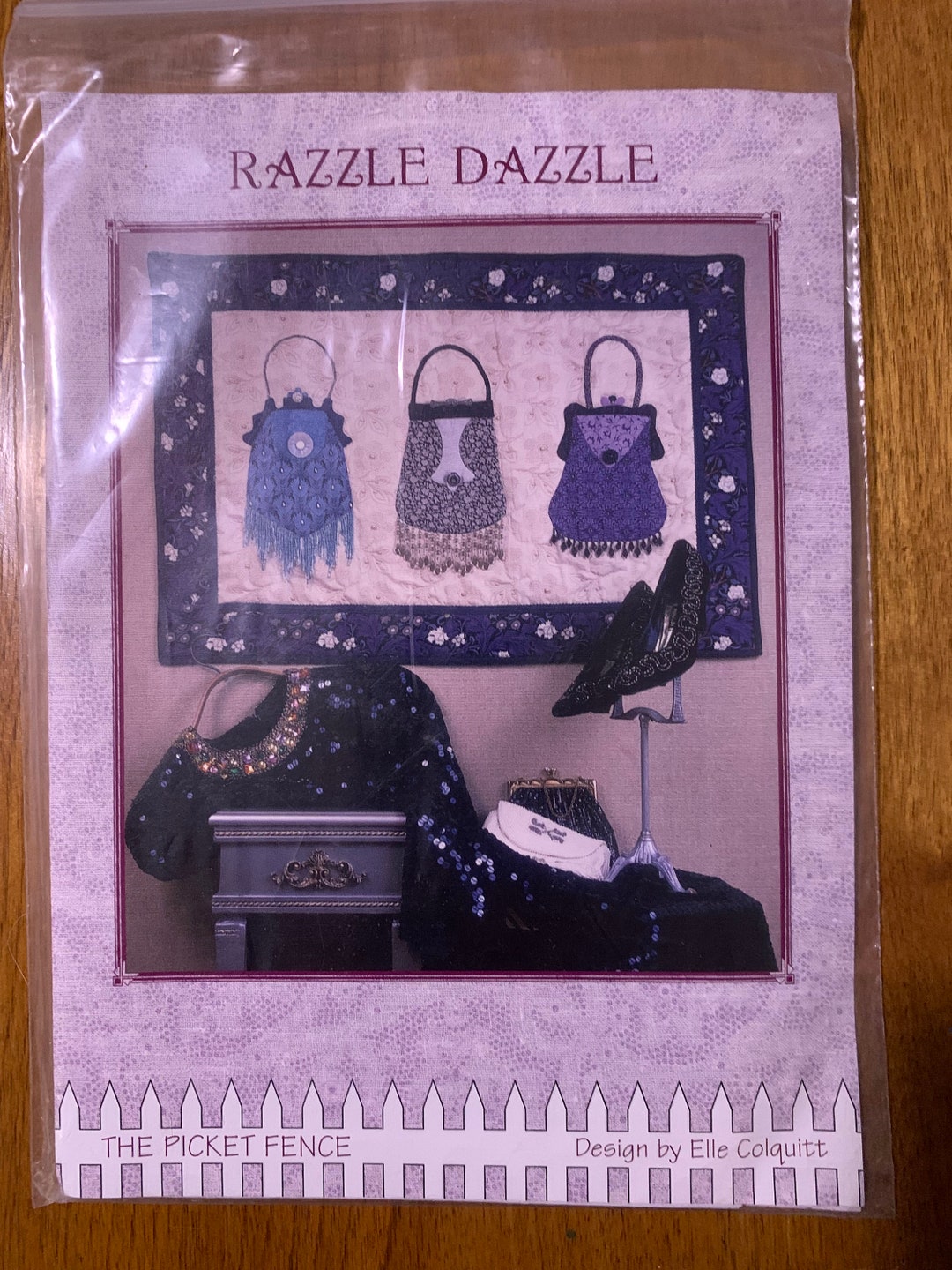 Razzle Dazzle Purse Quilt Pattern Design by Elle Colquitt Etsy