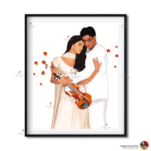 Bollywood Art-Mohabbatein2, art mural de film indien, affiche de film classique hindi, cadeau pour les cinéphiles, décoration de cinéma maison, cadeau d&#39;art Desi