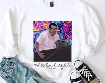 Felpa Desi con dialoghi di Baburao Bollywood • Magliette e felpe con cappuccio • Maglietta con grafica • Regali coordinati per gli amanti del cinema • Taglie per tutte le età