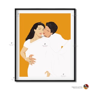 Bollywood Art,Dilwale, Indian Movie Wall Art, Hindi Classic Film Poster, Gift for movie lovers, Home Theater Decor, Desi Art Gift