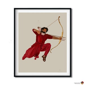 Bollywood Art,Bahubali,, Indian Movie Wall Art, Hindi Classic Film Poster, Gift for movie lovers, Home Theater Decor, Desi Art Gift