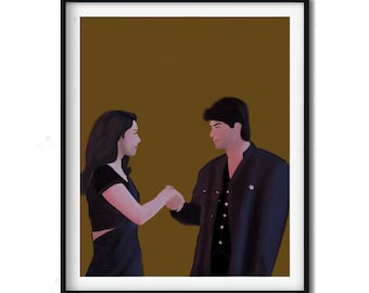 Bollywood Art,dil Toh Pagal Hai, Shahrukh Madhuri, Indian Movie