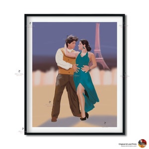 Bollywood Art,DDLJ, Ruk jaa song,, Indian Movie Wall Art, Hindi Classic Film Poster, Gift for movie lovers, Home Theater Decor,Desi Art Gift