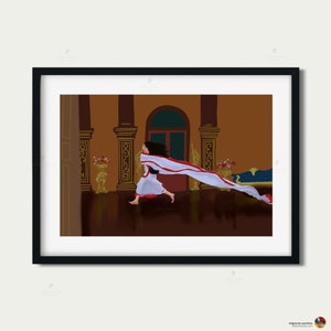 Bollywood Art,Devdas 2002,Run scene, Indian Movie Wall Art, Hindi Classic Film Poster, Gift for movie lovers, Home Theater Decor, Desi Gift