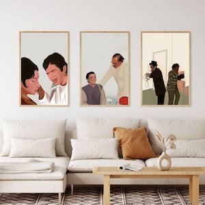 Bollywood Art Bundle - Set of 3, Old classic film collection, Pushpa, Golmaal, Jaane bhi do yaron,Gift for Movie Lovers, Hindi Movie posters