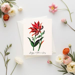 Custom Maa card in Indian traditional art–Personalized Mother’s Day card –Desi mom gift–Indian greeting card– cultural aesthetic Indian card