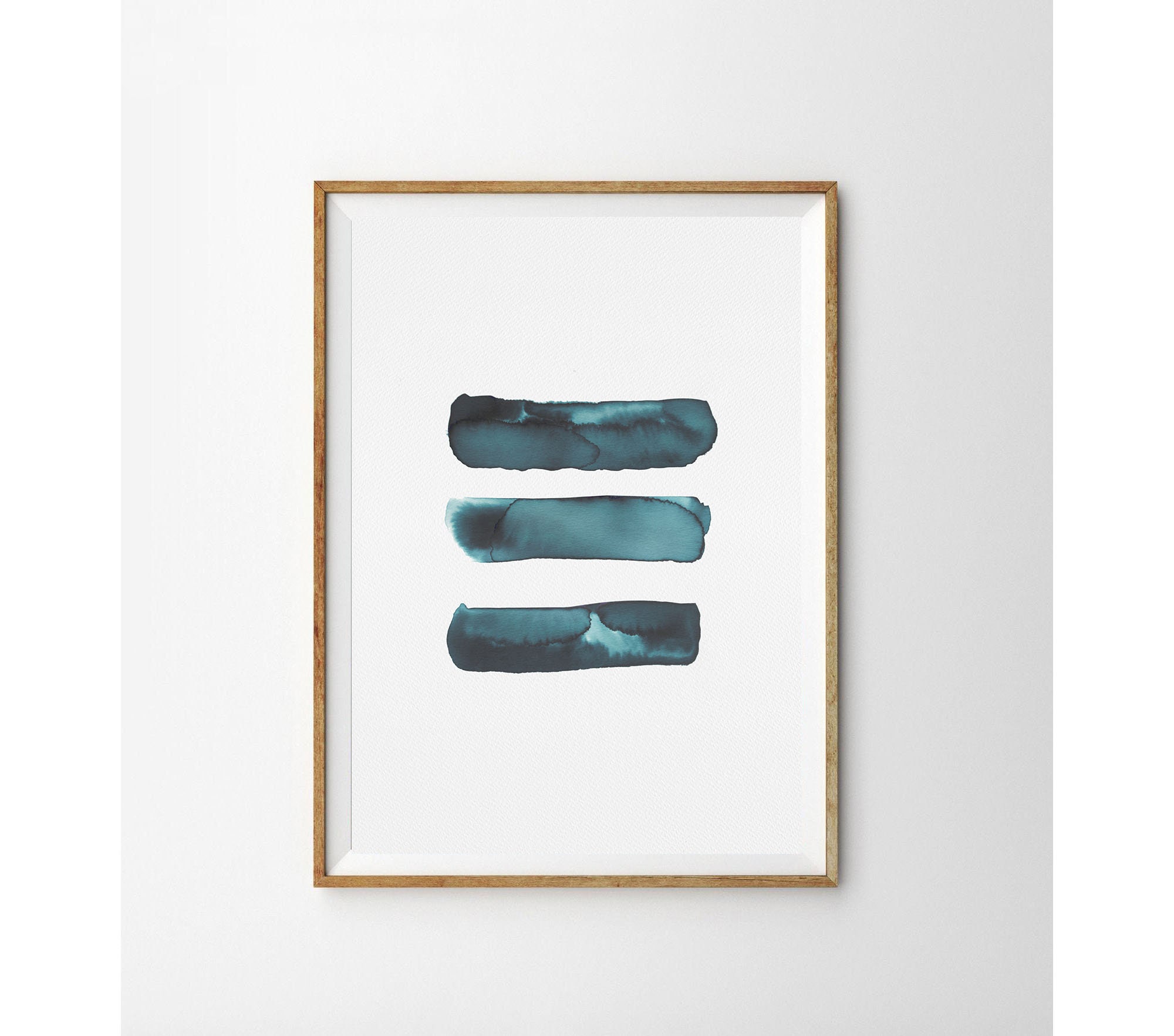 Sumi Ink brush strokes artwork Printable Abstract Art Etsy