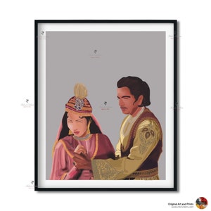 Bollywood Art, Mughal-E-Azam , Indian Movie Wall Art, Hindi Classic Film Poster, Gift for movie lovers, Home Theater Decor, Desi Art Gift