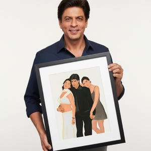 Bollywood Art,Dil toh Pagal Hai, Indian Movie Wall Art, Hindi Classic Film Poster, Gift for movie lovers, Home Theater Decor, Desi Art Gift