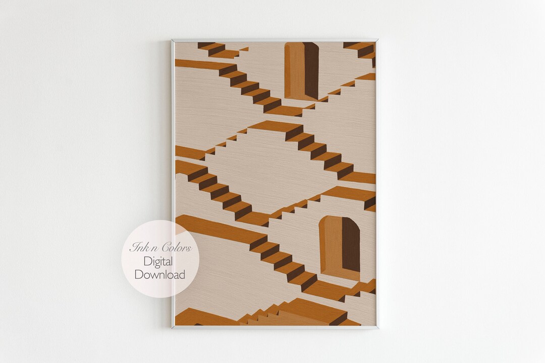 Step Well Vector Jaipur Rajasthan, Step Wells, Left Side,architecture Drawing, Fine Art ...